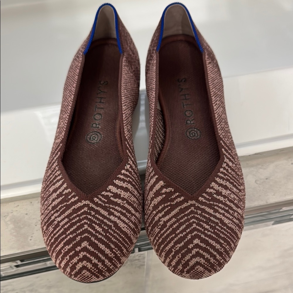 Rothy's Brown and Cream Women's Flats